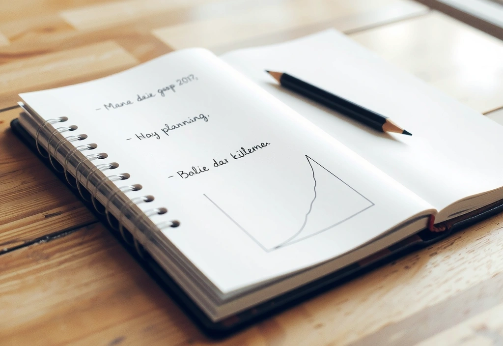 Notatnik z planowaniem posiłków